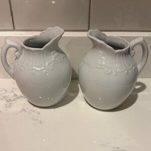 Set of Two’s Company Vintage China Elegant Pitchers